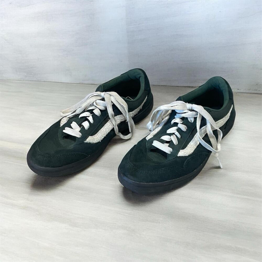 Vans Cruze Too CC Comfy Cush Green Suede Canvas Skate Shoes Men’s 9 Women’s 10.5